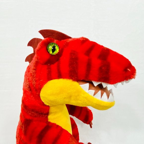 Build-A-Bear Red Raptor Dinosaur Stuffed Toy - Picture 6 of 10